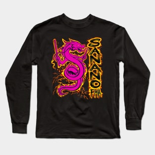 Sanano FMA Dragon Fire Pink Long Sleeve T-Shirt